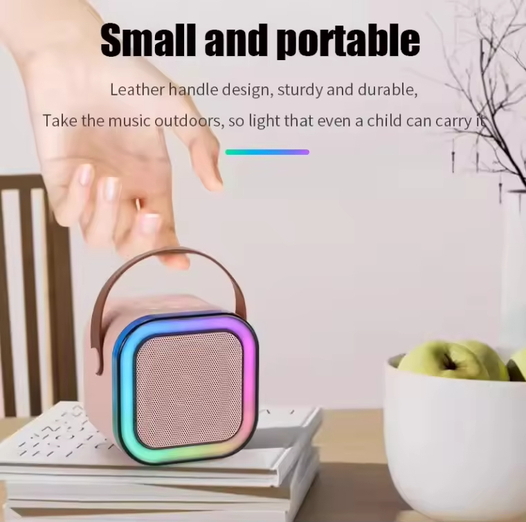 K12 Wireless Microphone Karaoke Speaker with 2 Microphone